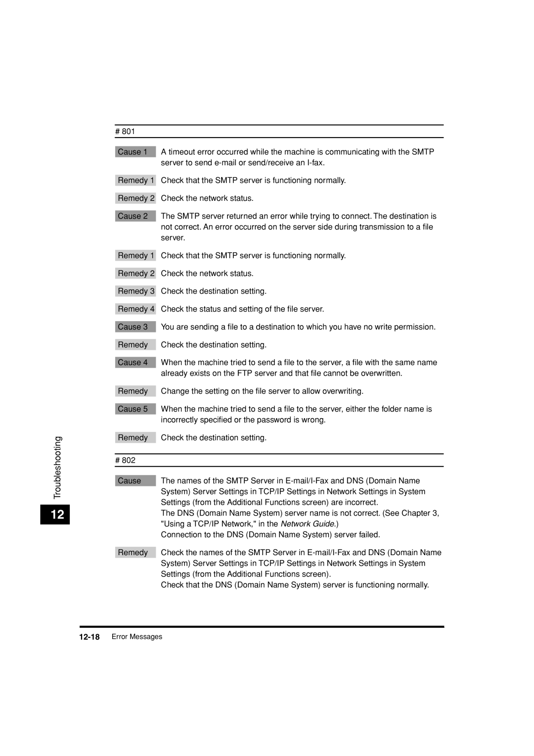 Canon C3200 manual Using a TCP/IP Network, in the Network Guide 