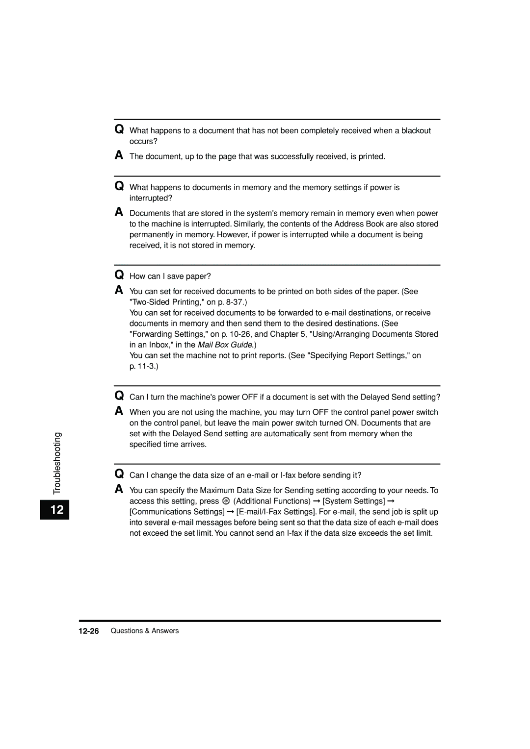 Canon C3200 manual Troubleshooting 