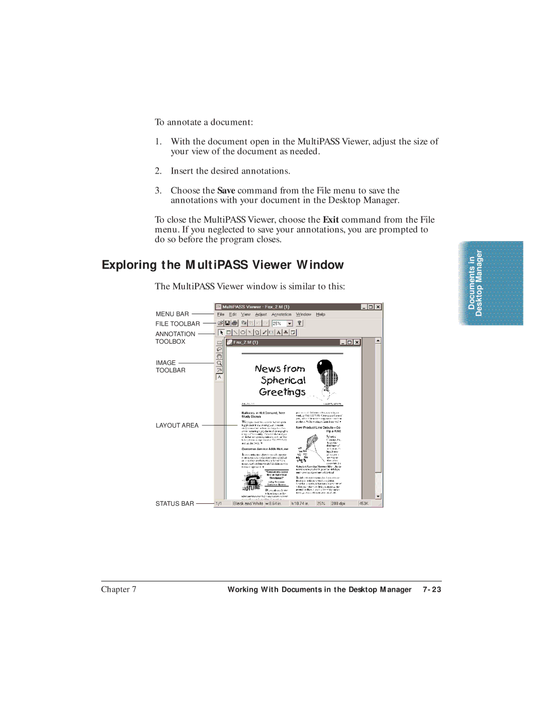 Canon C3500 user manual Exploring the MultiPASS Viewer Window, MultiPASS Viewer window is similar to this 