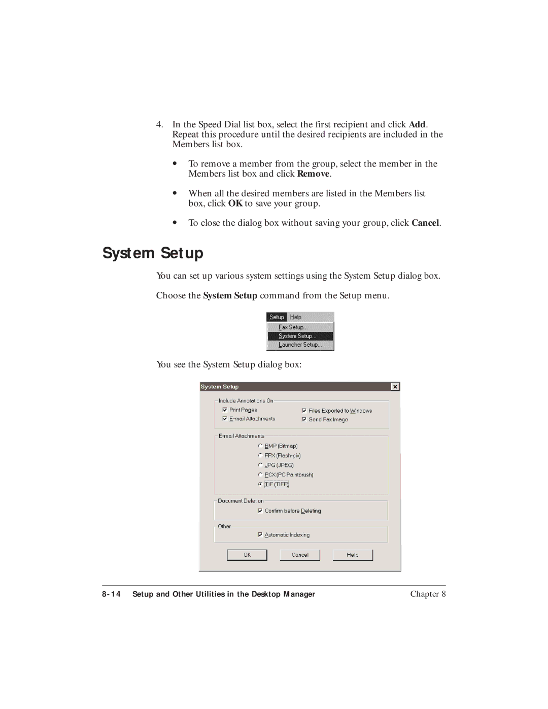 Canon C3500 user manual System Setup 