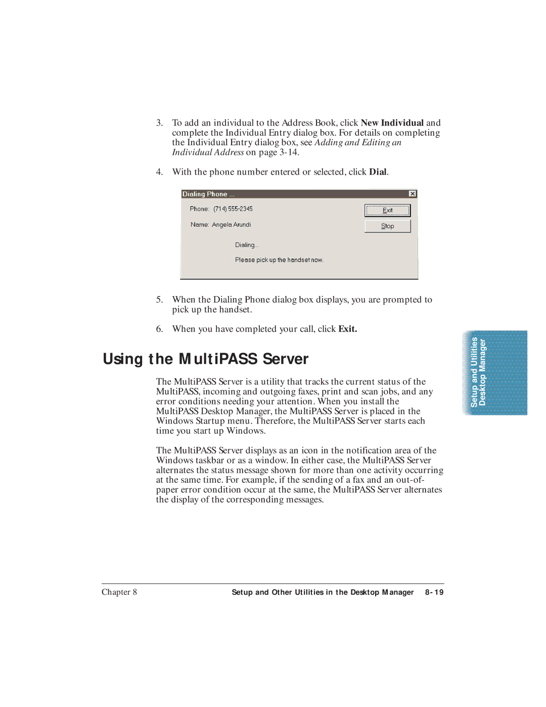 Canon C3500 user manual Using the MultiPASS Server 