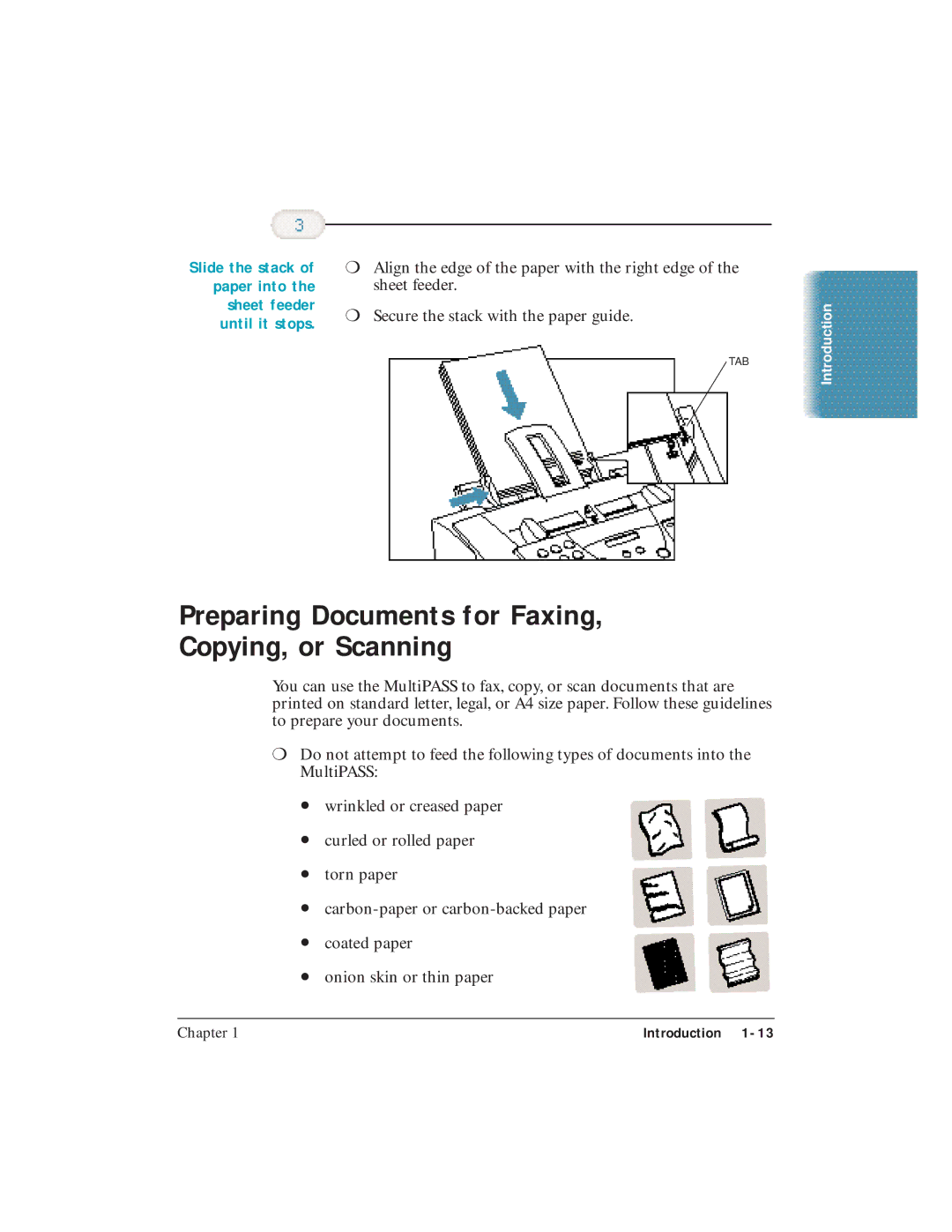 Canon C3500 user manual Preparing Documents for Faxing Copying, or Scanning 