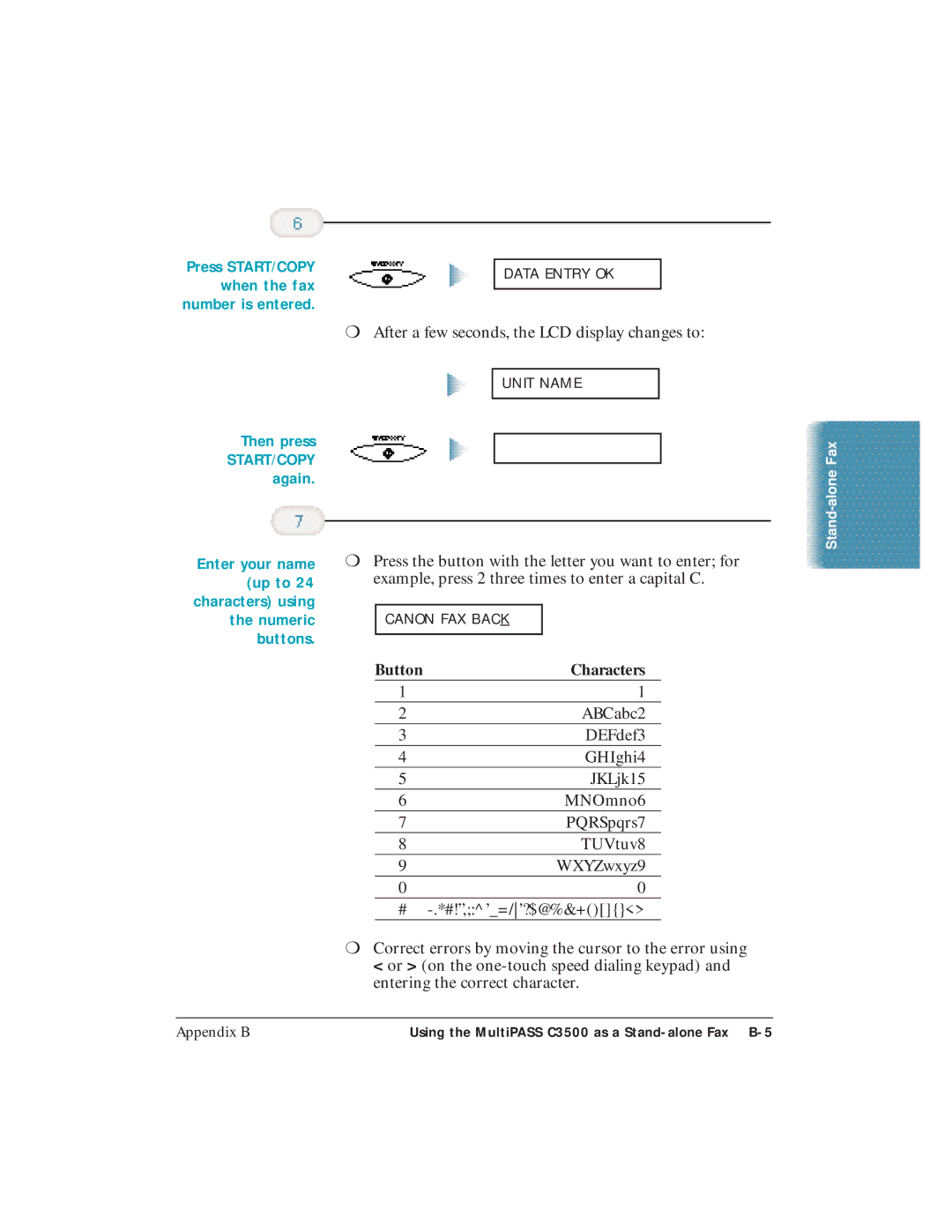 Canon C3500 user manual When the fax, Then press, Again 