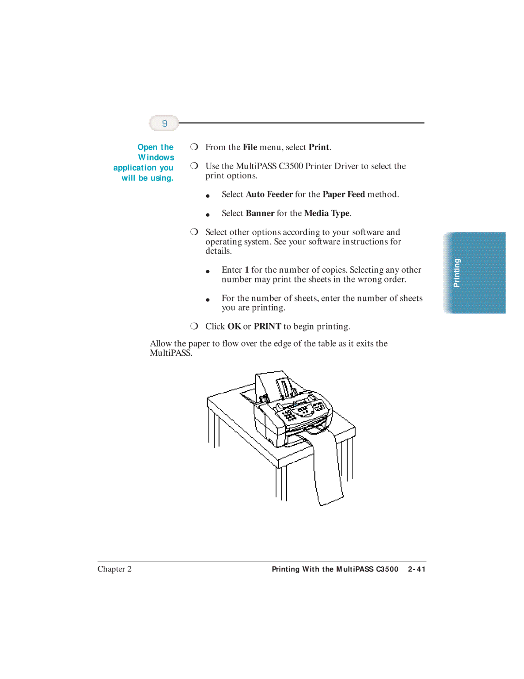 Canon C3500 user manual Open 