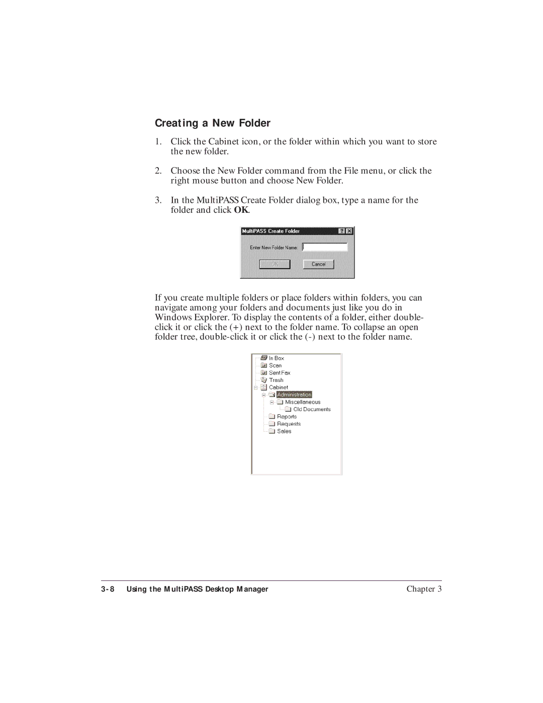 Canon C3500 user manual Creating a New Folder 