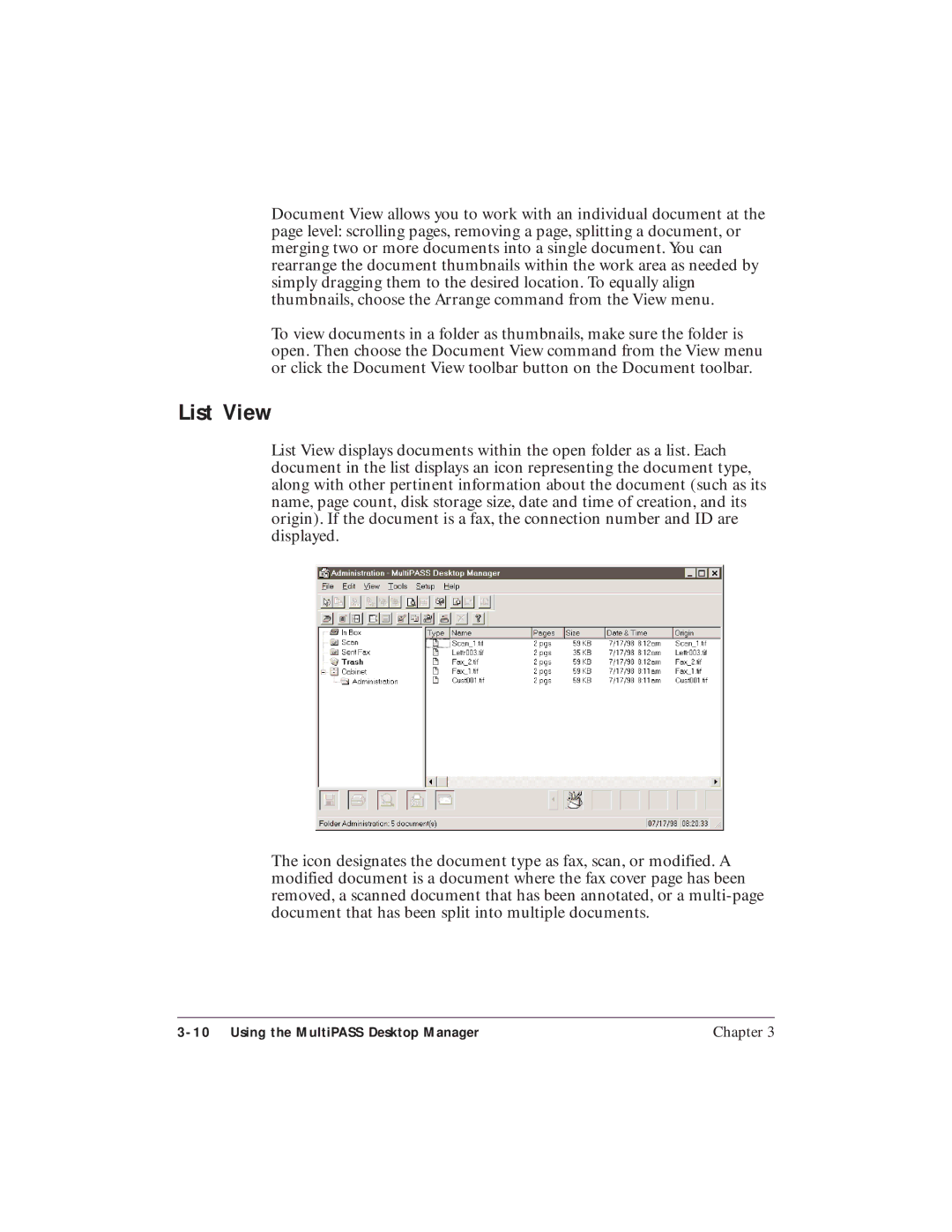 Canon C3500 user manual List View 