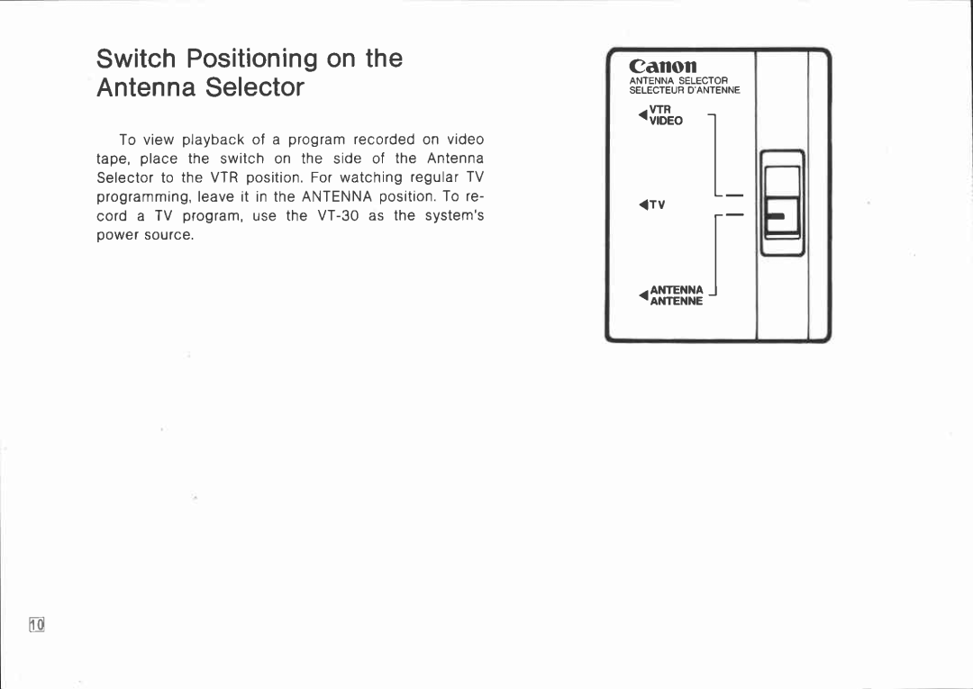 Canon CA-30 manual 