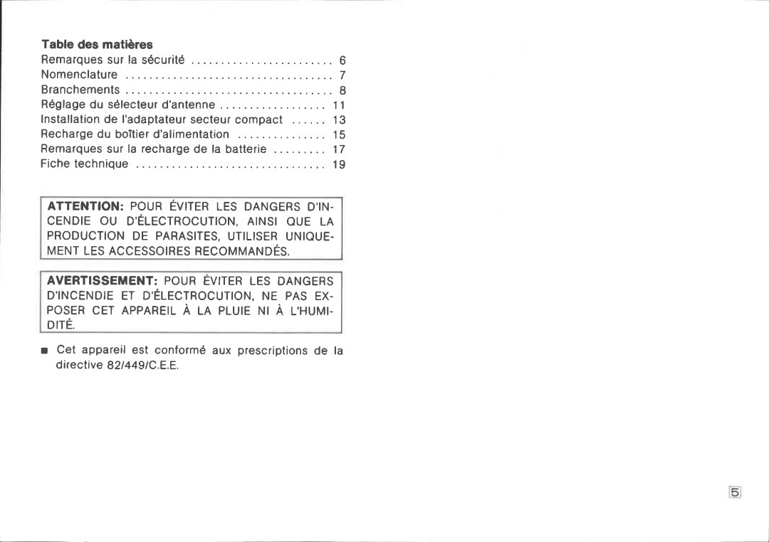 Canon CA-30 manual 