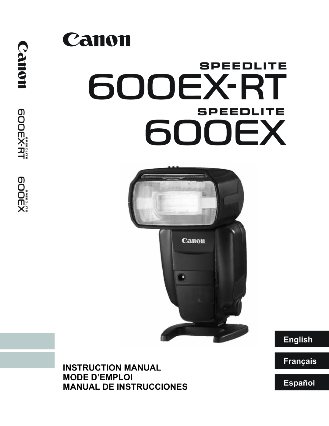 Canon Canon Speedlite 600EX RT instruction manual 600EX-RT 