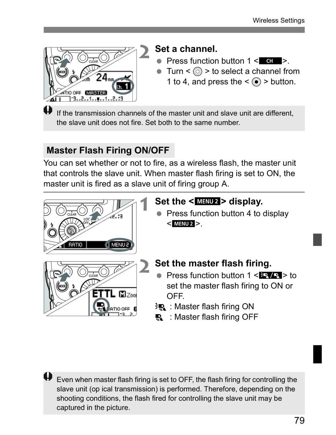 Canon Canon Speedlite 600EX RT instruction manual Set a channel 