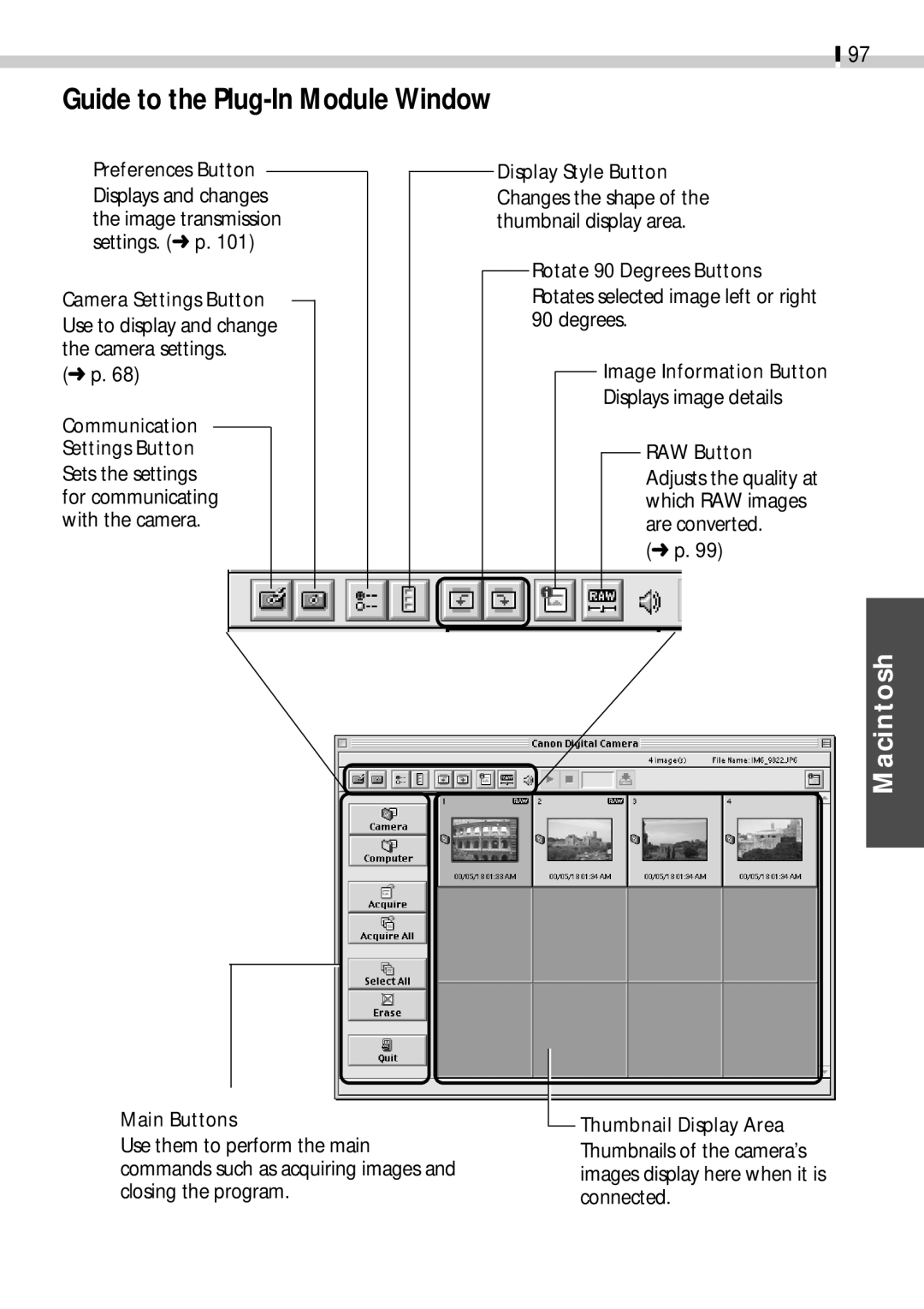 Canon CDI-E019-010 manual Guide to the Plug-In Module Window 