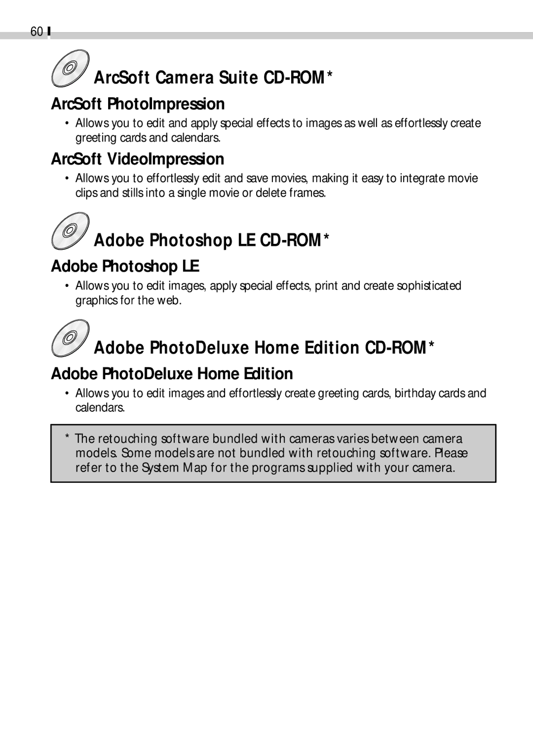 Canon CDI-E019-010 manual ArcSoft Camera Suite CD-ROM 