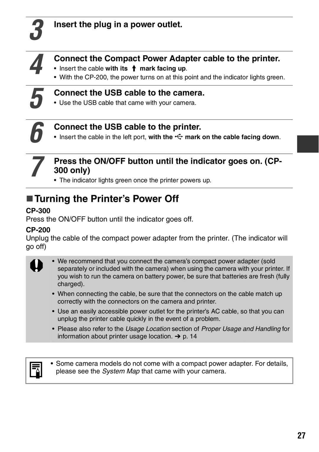 Canon CDI-M113-010 manual „ Turning the Printer’s Power Off 