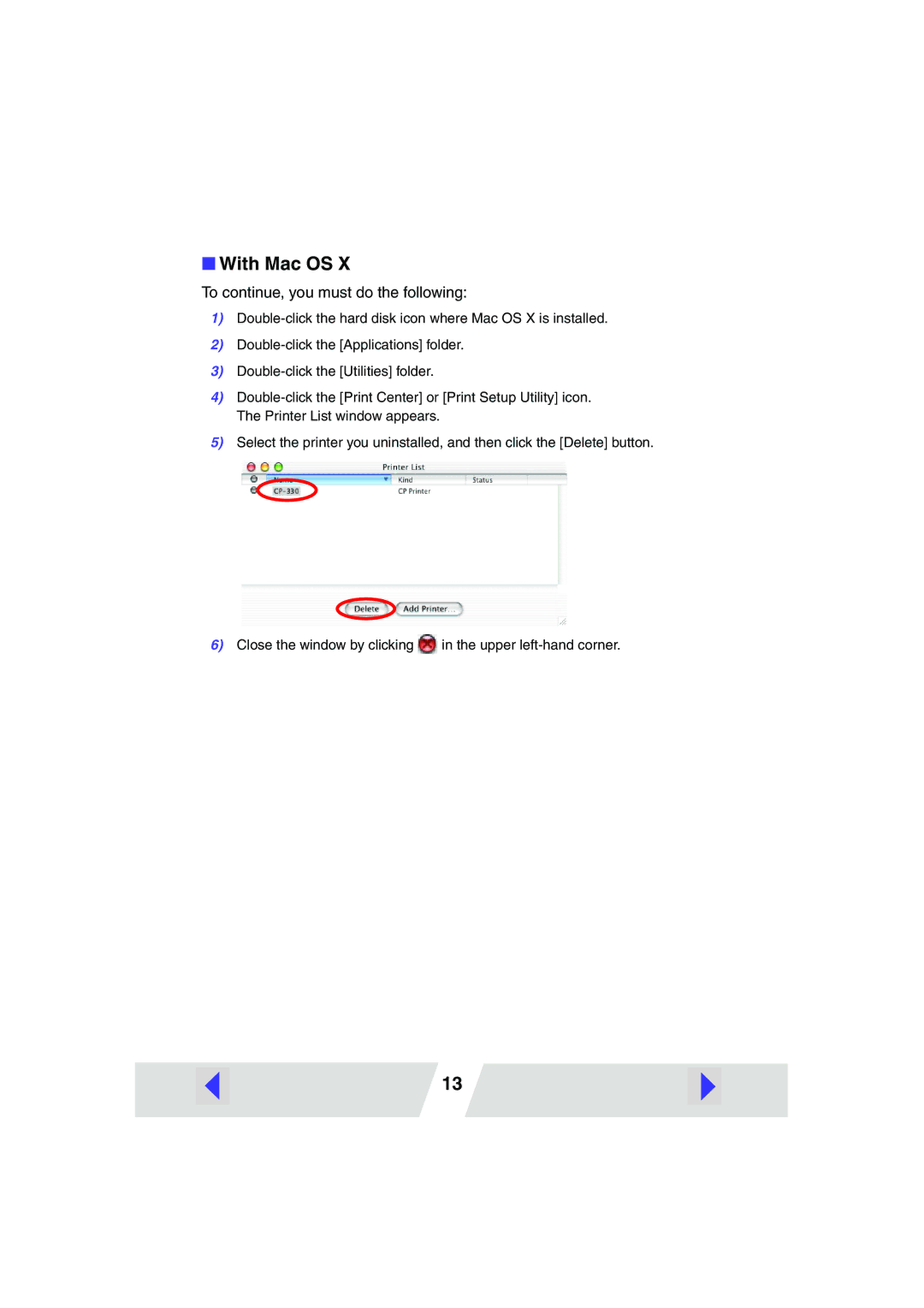 Canon CP330, CP220 manual To continue, you must do the following 