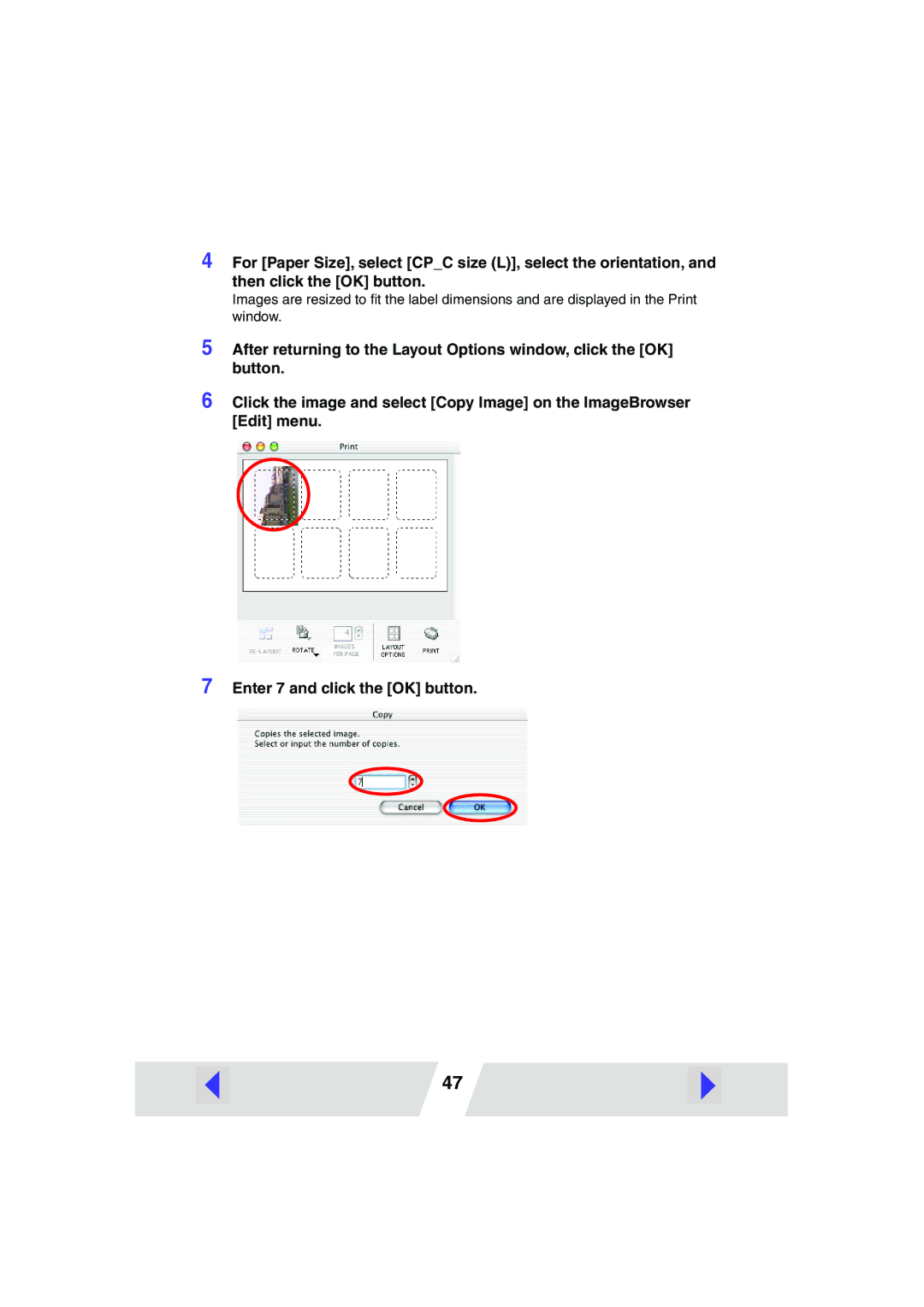 Canon CP330, CP220 manual 