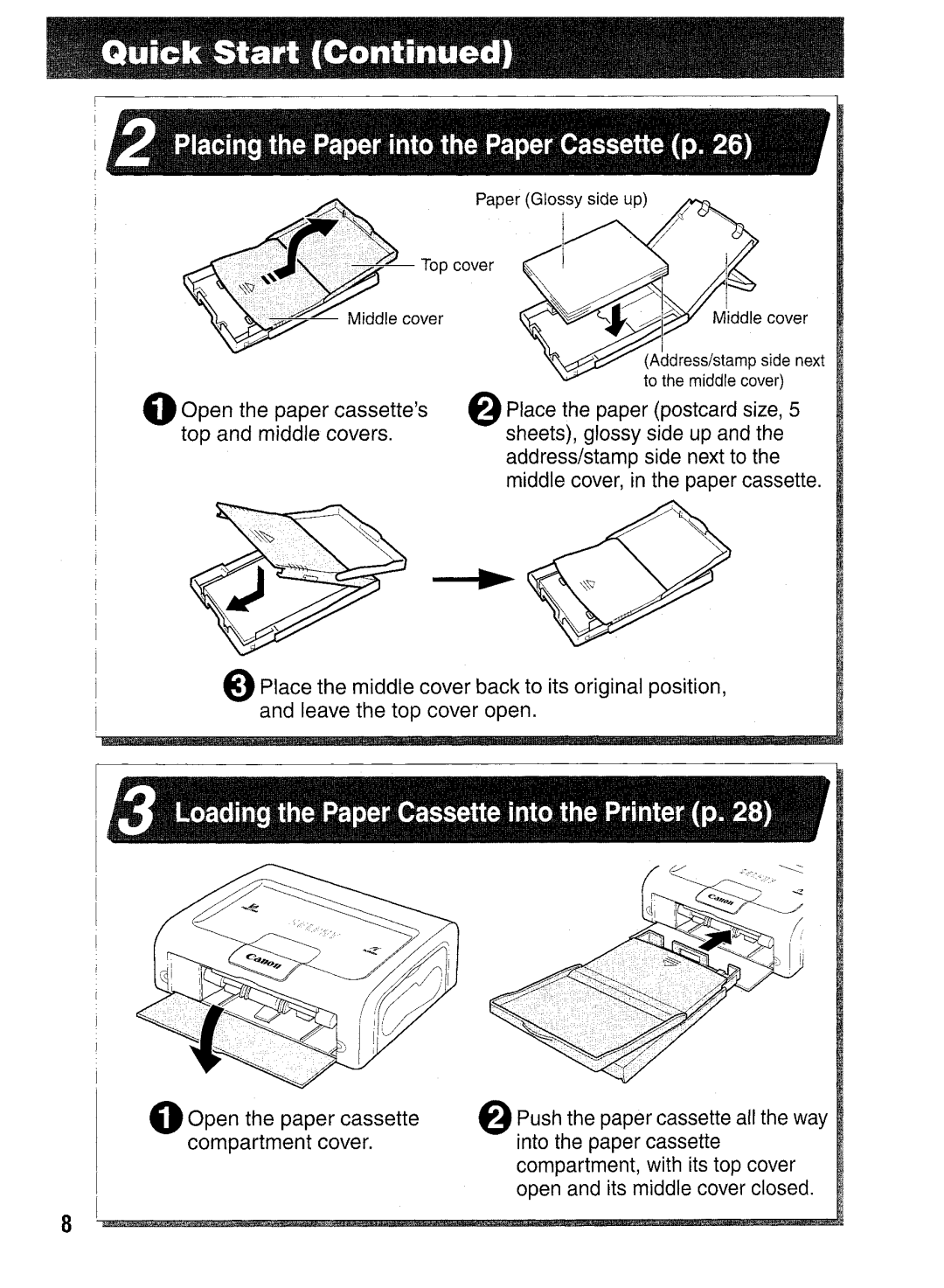 Canon CP400 manual ~~~~ i~J ~ta~1 I,OGntinuedt 