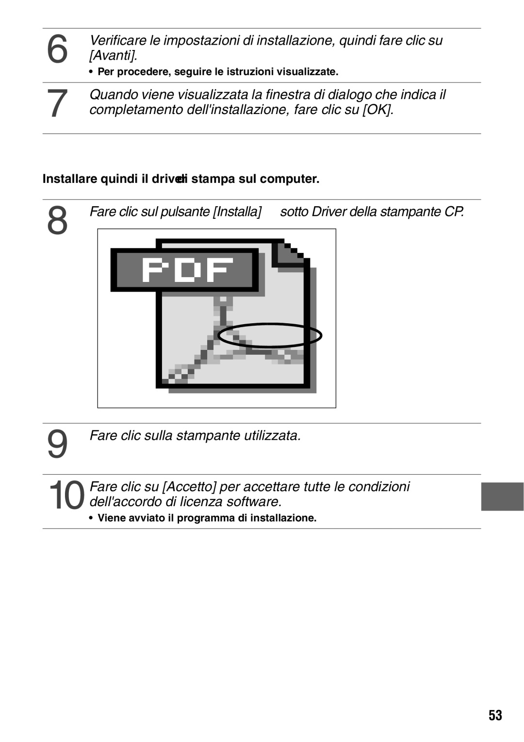 Canon CP600 manual Completamento dellinstallazione, fare clic su OK 