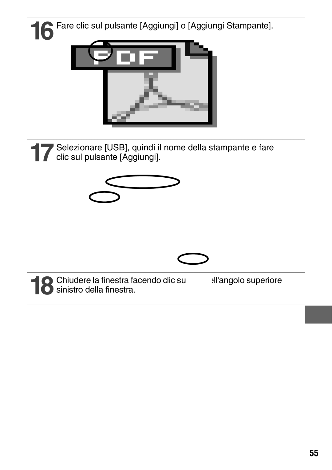 Canon CP600 manual Sinistro della finestra 