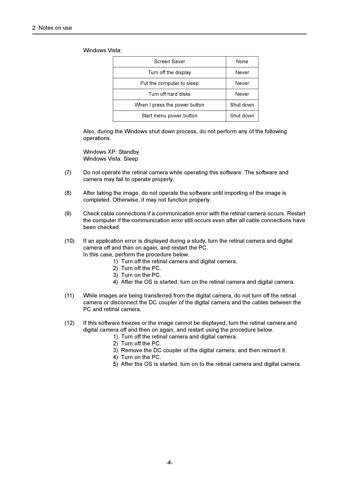 Canon CR-1 MARK II operation manual Windows Vista 