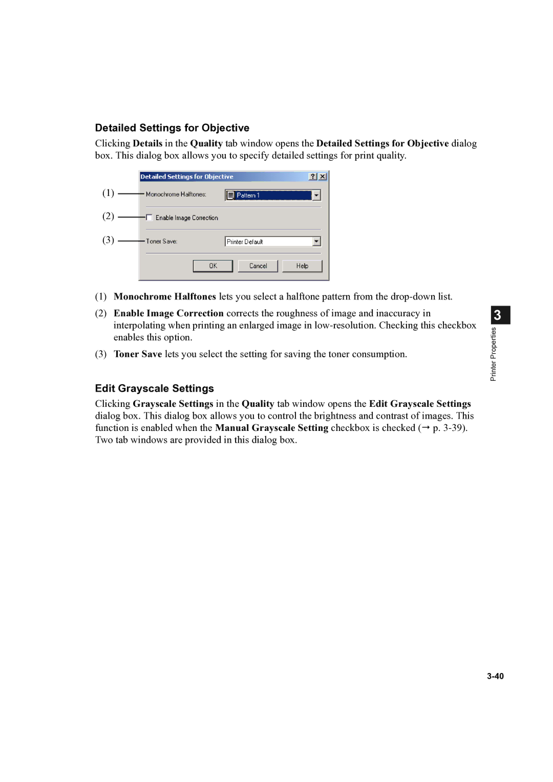 Canon D300 manual Detailed Settings for Objective 