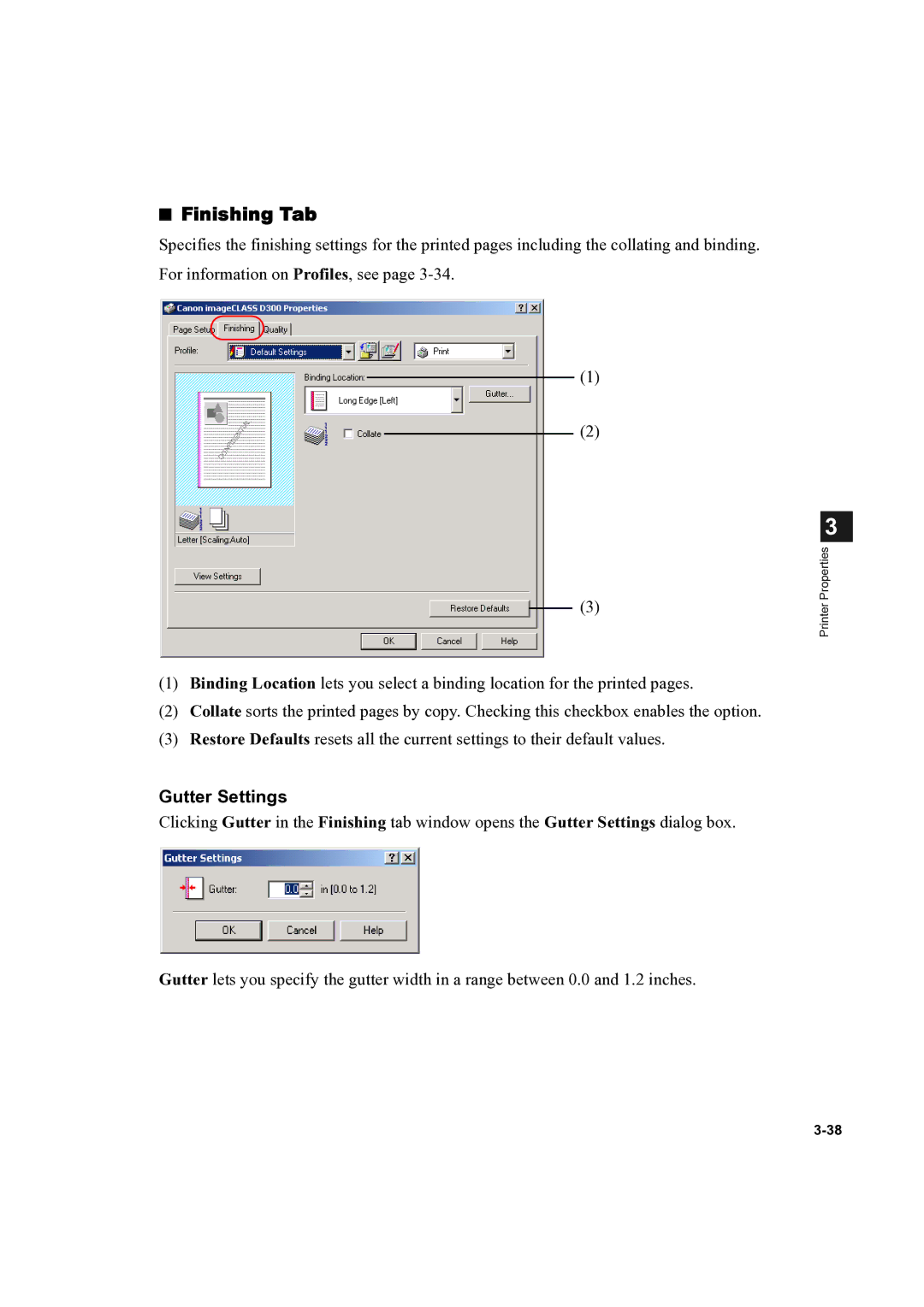 Canon D300 manual Finishing Tab 