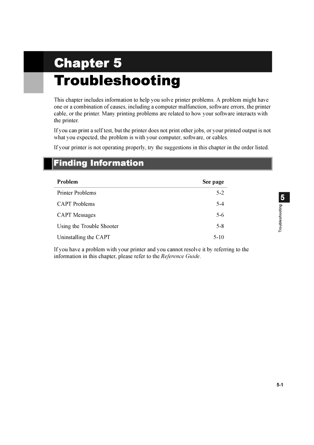 Canon D600 manual Finding Information, Problem See 