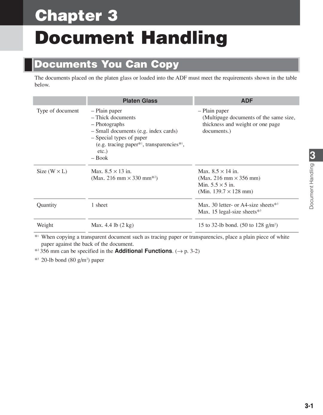 Canon D661, D680 manual Documents You Can Copy, Platen Glass 