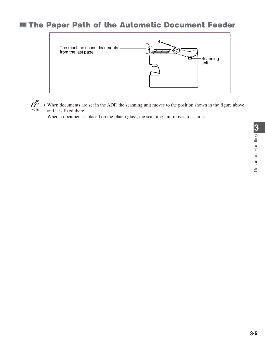 Canon D661, D680 manual Paper Path of the Automatic Document Feeder 