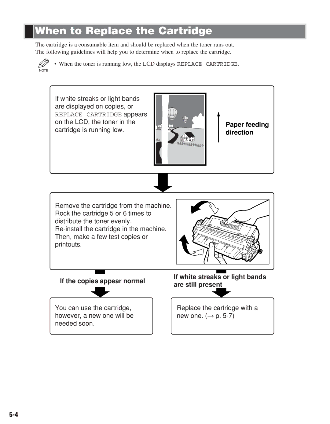 Canon D680, D661 manual When to Replace the Cartridge 