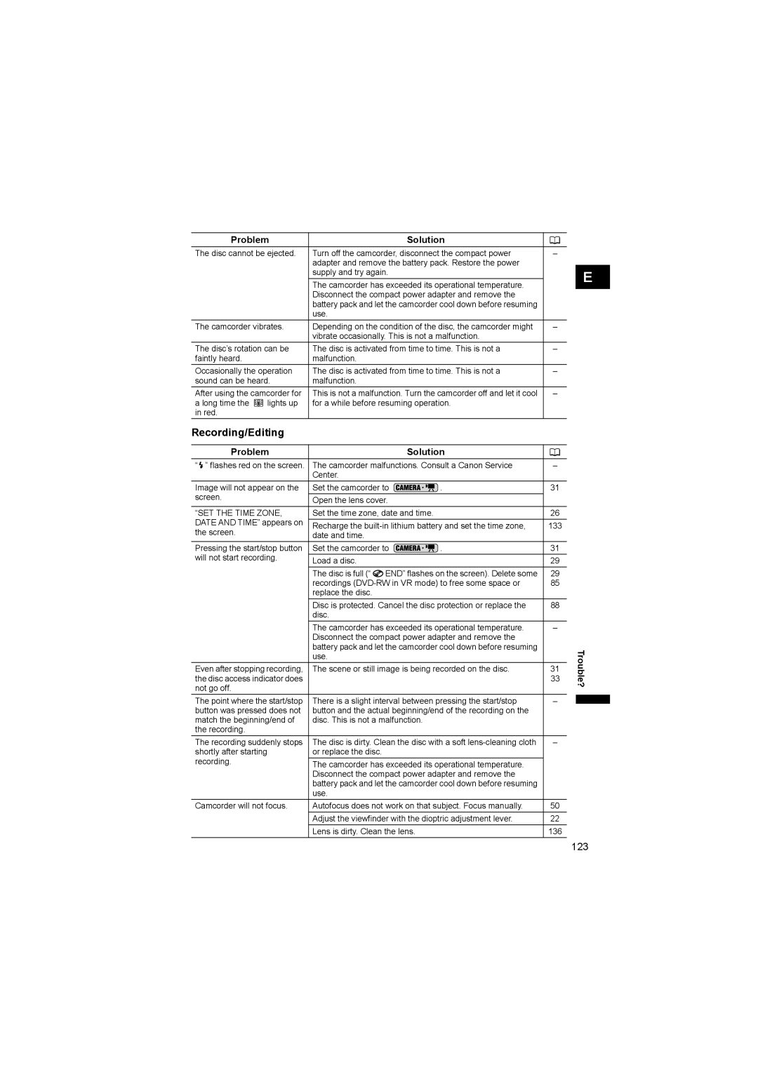 Canon DC 20, DC 10 instruction manual Recording/Editing, SET the Time Zone 