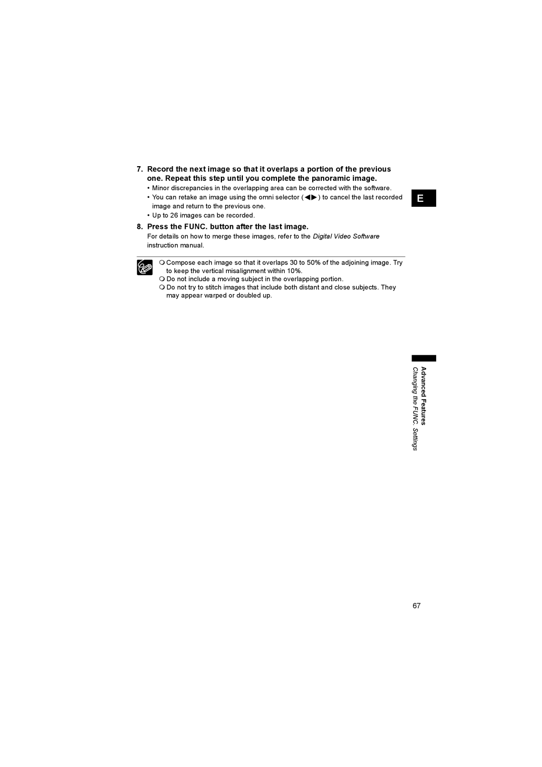 Canon DC 20, DC 10 instruction manual Press the FUNC. button after the last image 