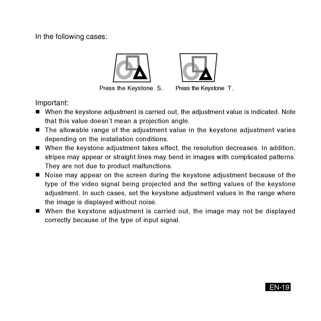 Canon DC-4365, DC-5381, DC-4381, DC-5384 manual Following cases, EN-19 