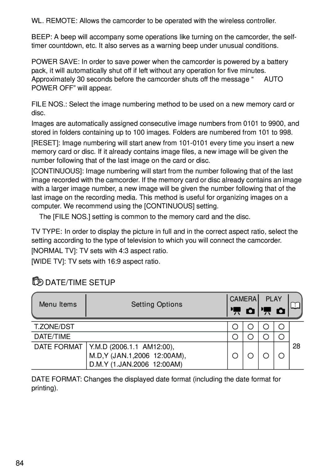 Canon DC40 instruction manual D 2006.1.1 AM1200, Y JAN.1,2006 1200AM 