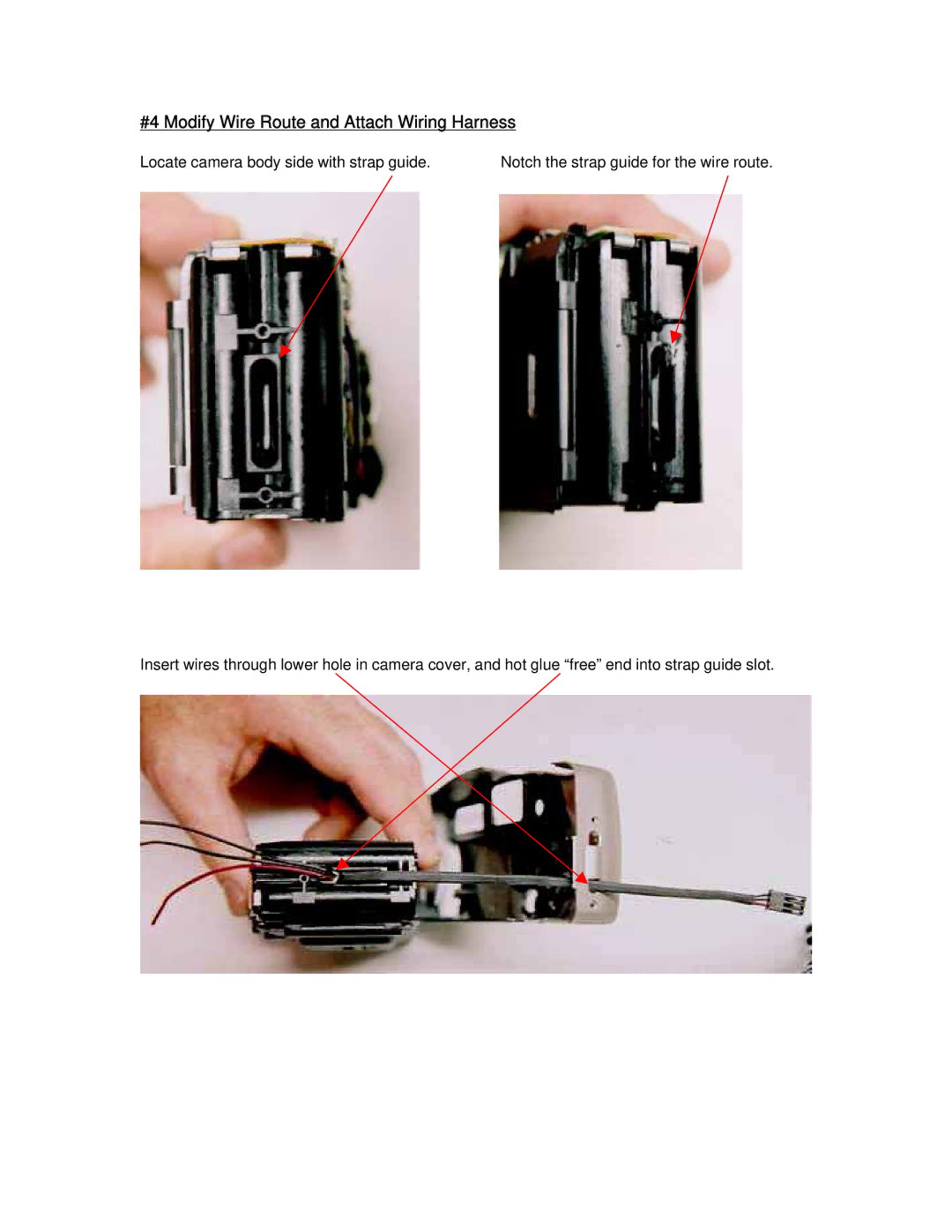 Canon Digital Camera warranty #4 Modify Wire Route and Attach Wiring Harness 