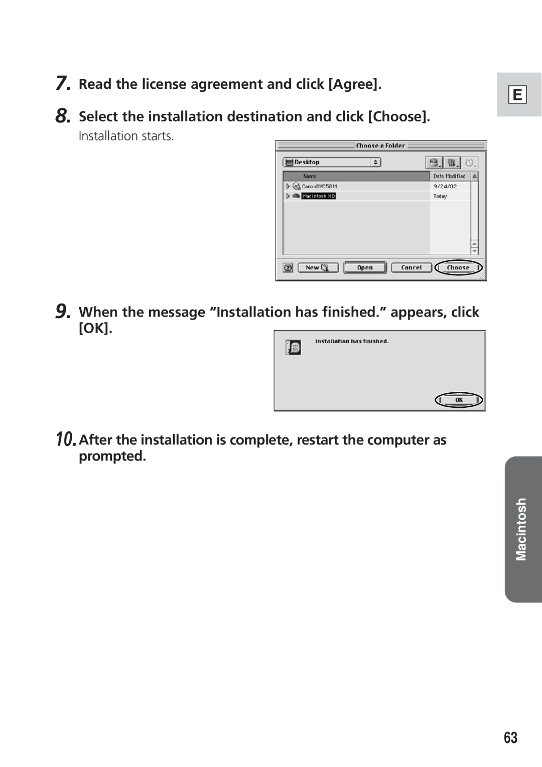 Canon DIM-521A instruction manual Installation starts 