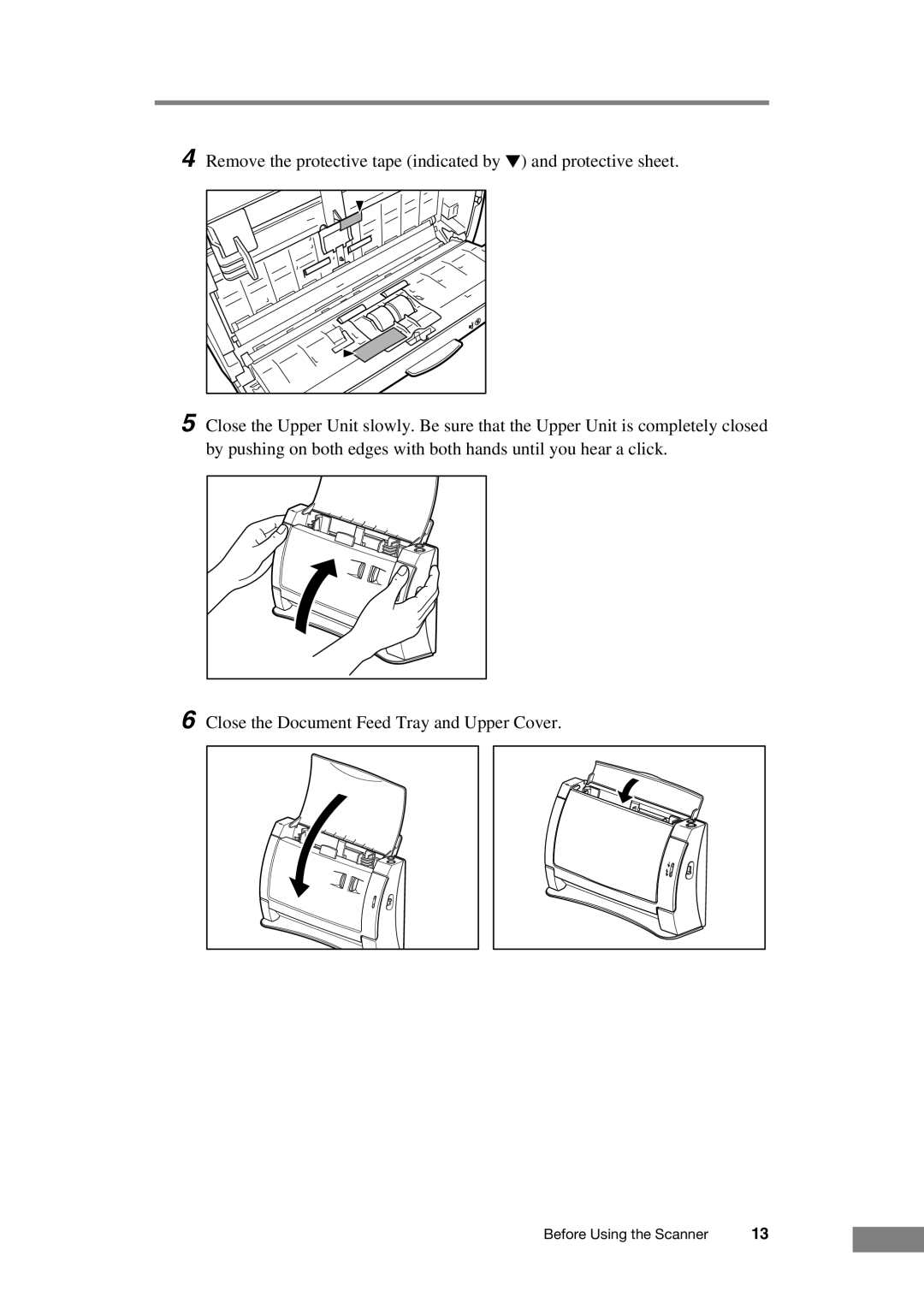 Canon DR-2050C manual Before Using the Scanner 