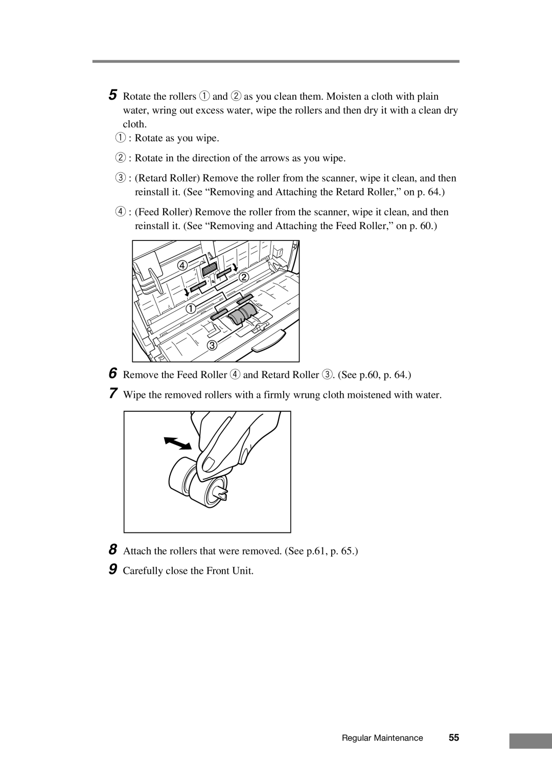 Canon DR-2050C manual Regular Maintenance 