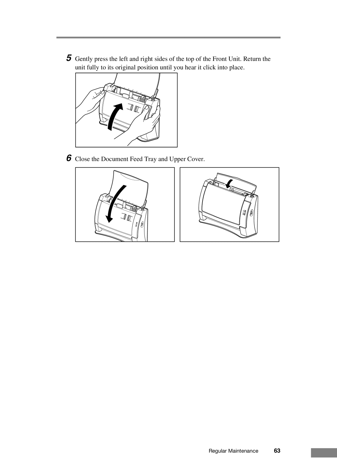 Canon DR-2050C manual Regular Maintenance 