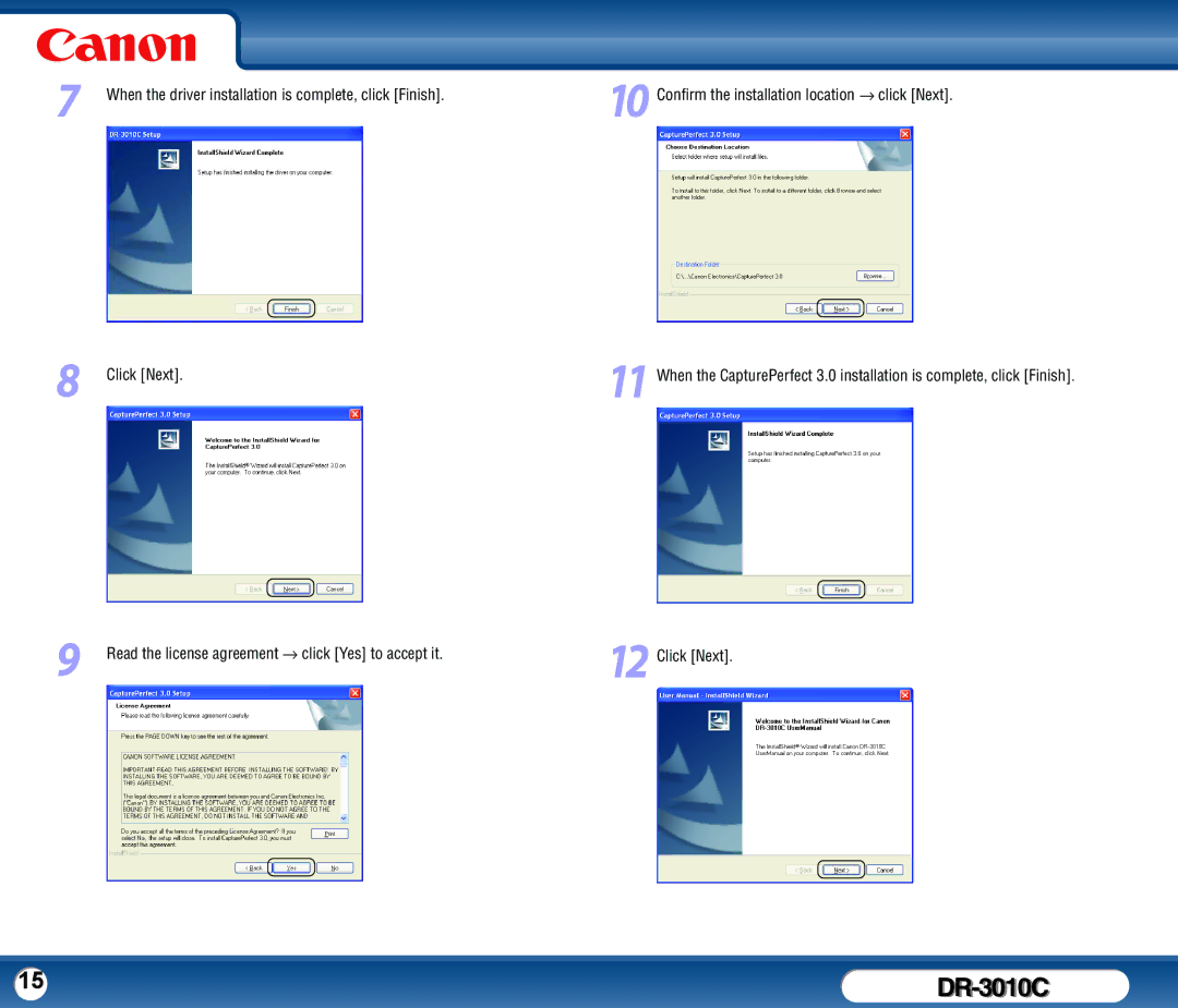 Canon DR-3010C user manual 