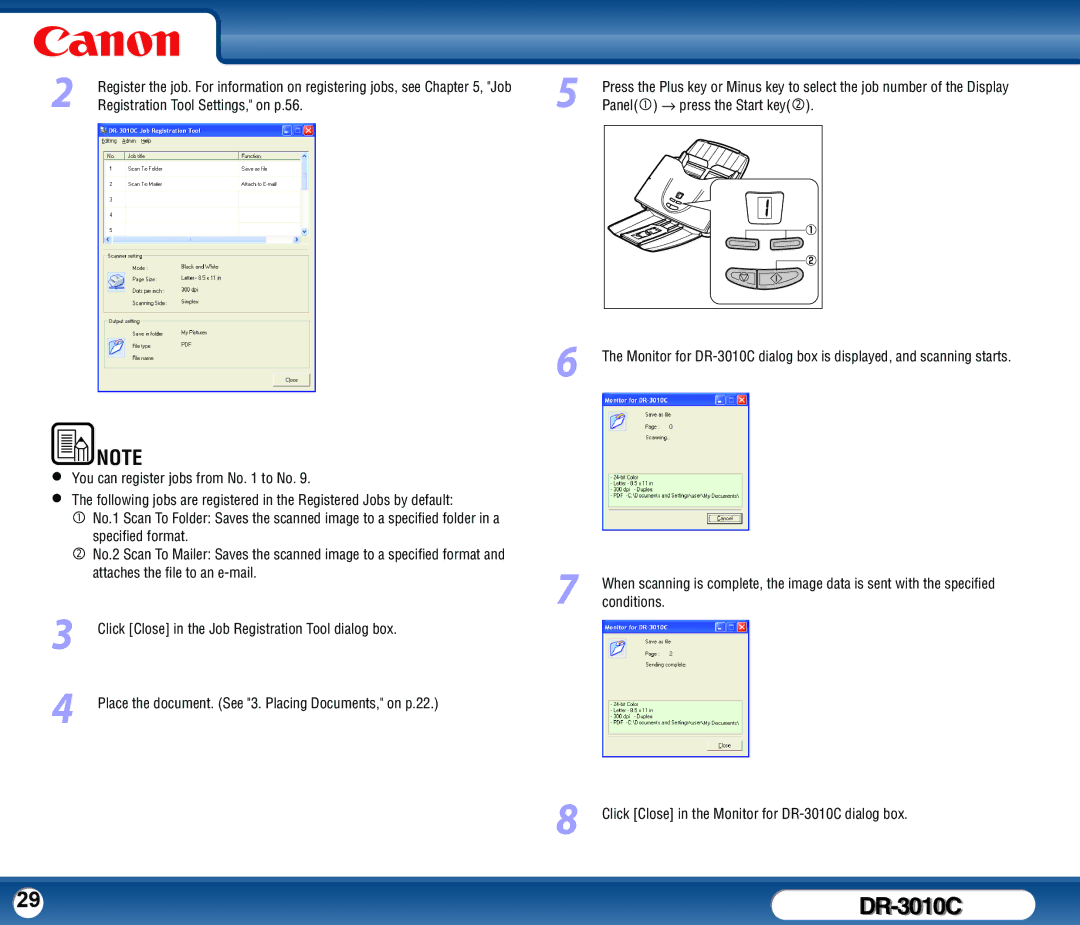 Canon DR-3010C user manual 