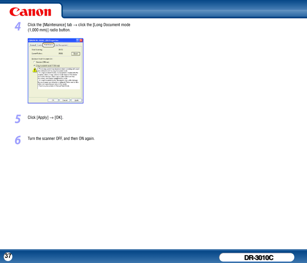 Canon DR-3010C user manual 