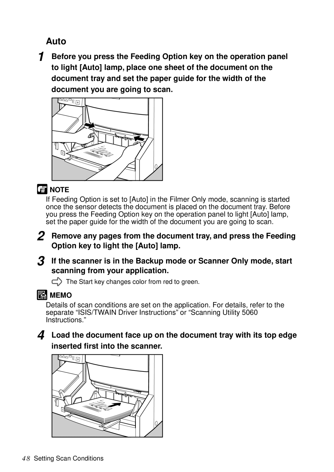 Canon DR-5060F manual Auto 