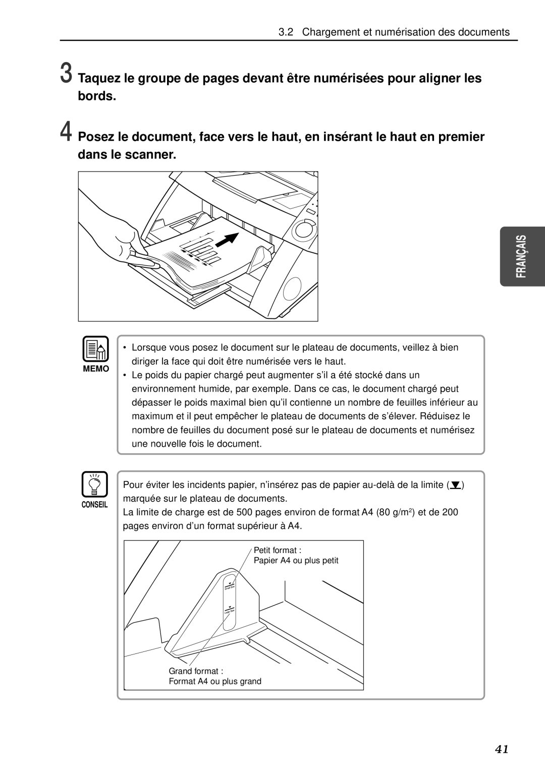 Canon DR-5080C, DR-5020 manual Conseil 