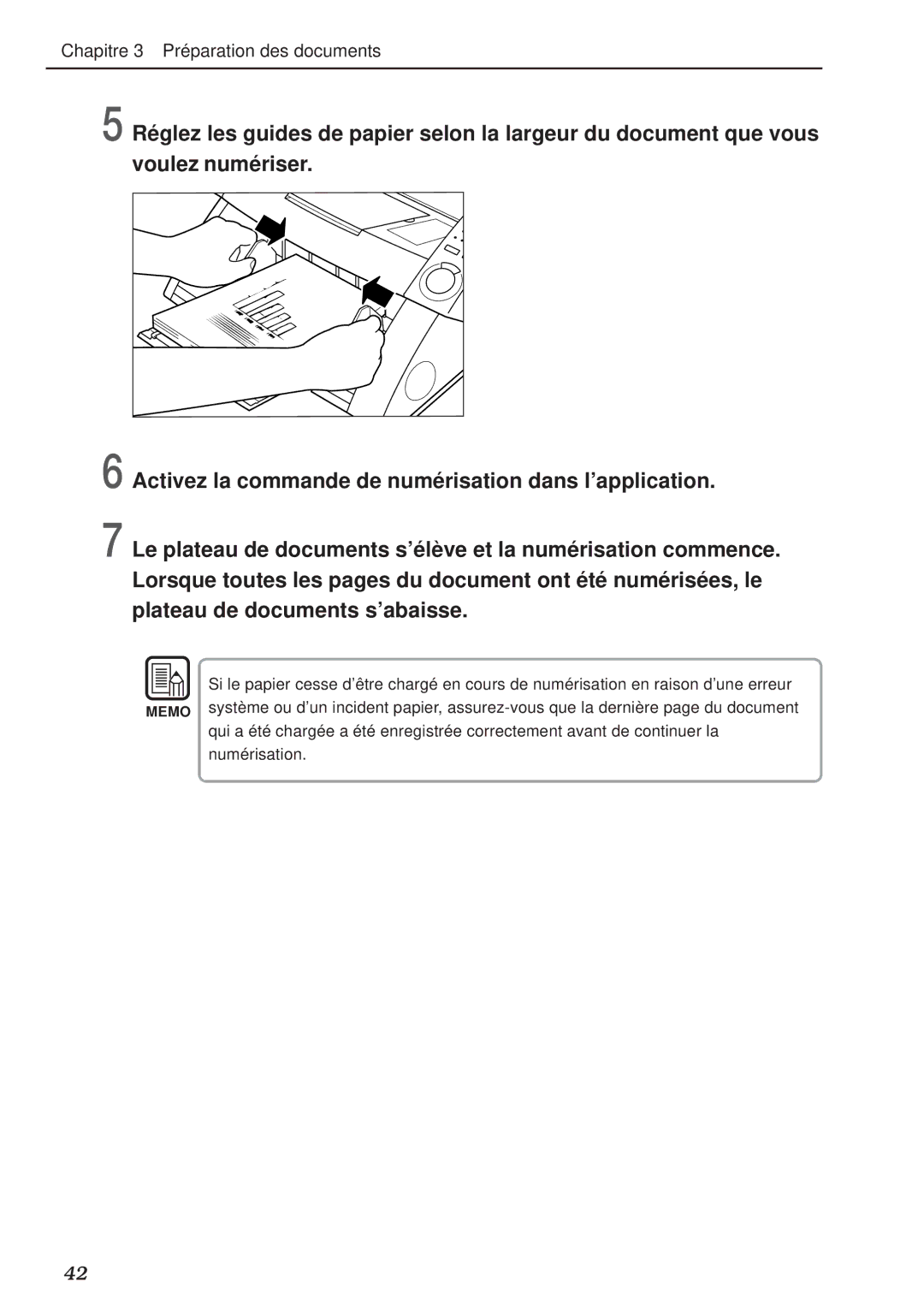 Canon DR-5020, DR-5080C manual Chapitre 3 Préparation des documents 