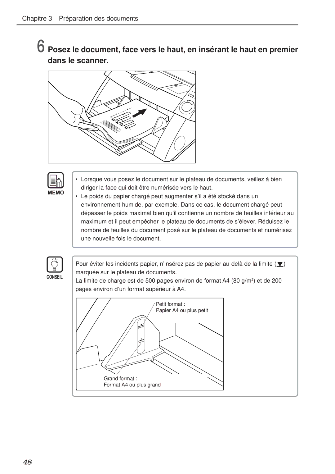 Canon DR-5020, DR-5080C manual Une nouvelle fois le document 