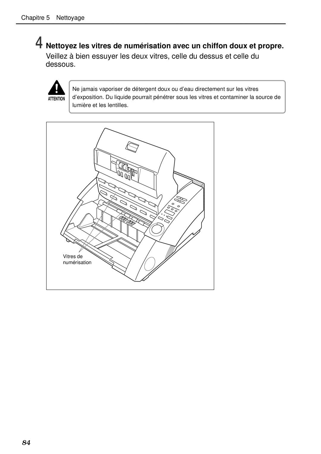 Canon DR-5020, DR-5080C manual Vitres de 