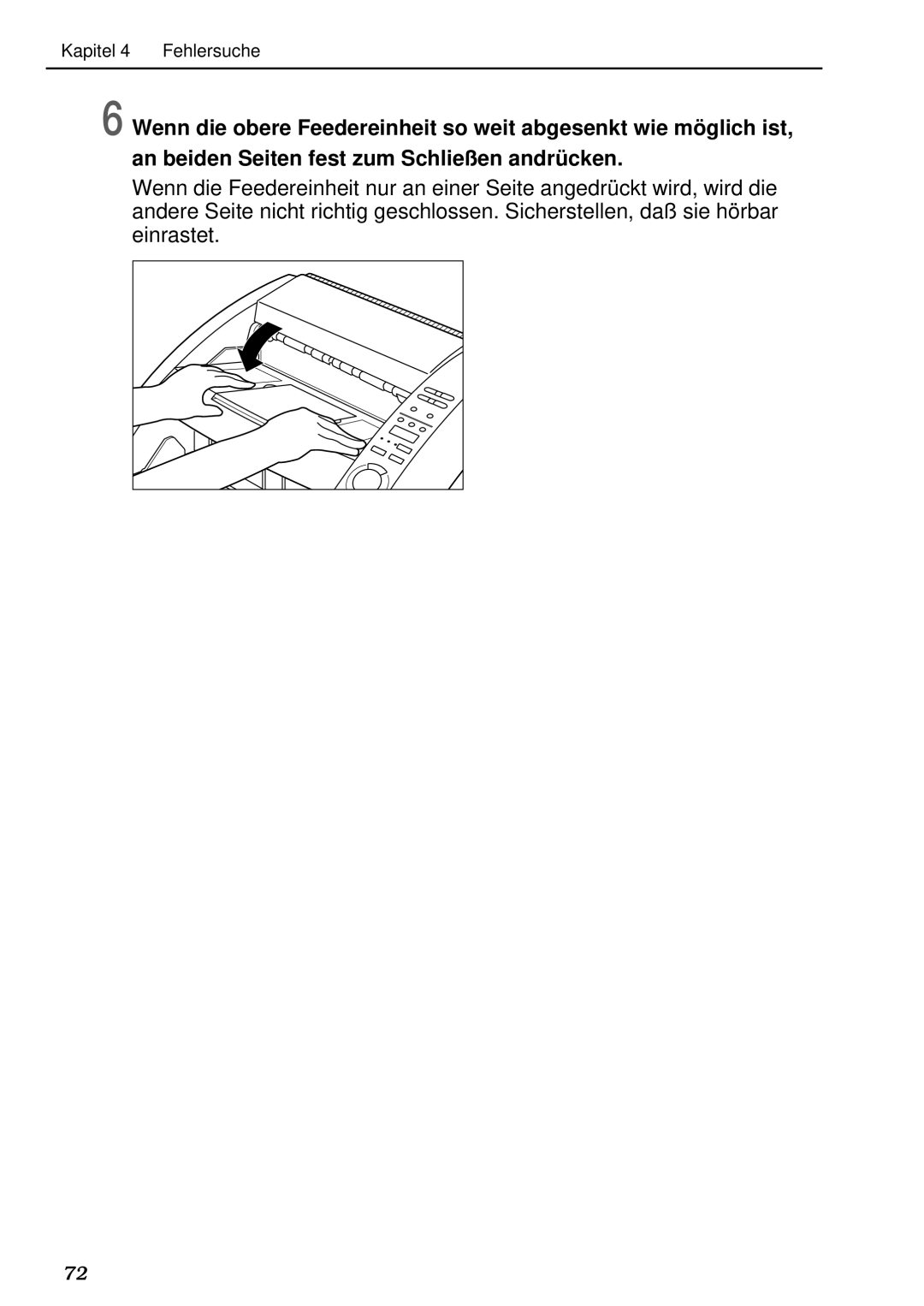 Canon DR-5020, DR-5080C manual Kapitel Fehlersuche 