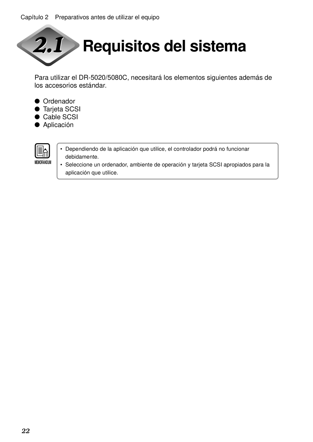 Canon DR-5020, DR-5080C manual Requisitos del sistema, Debidamente 