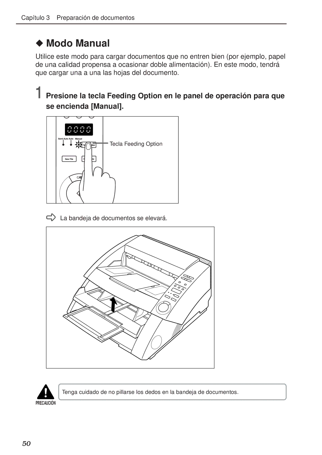 Canon DR-5020, DR-5080C manual Modo Manual 