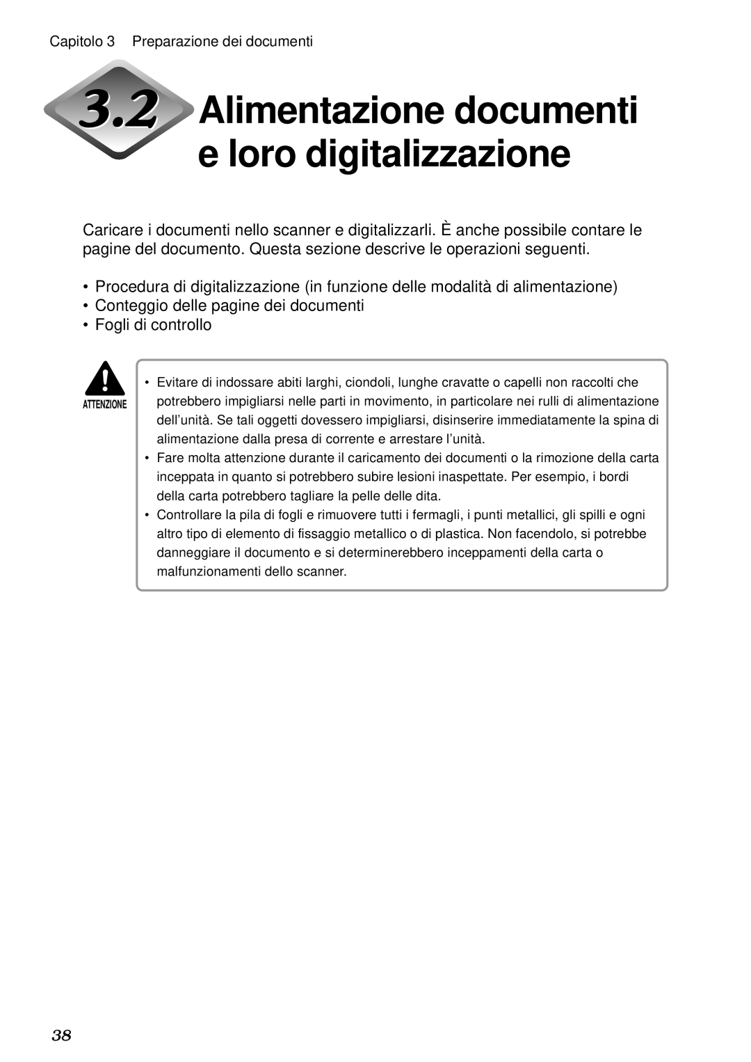 Canon DR-5020, DR-5080C manual Alimentazione documenti e loro digitalizzazione 